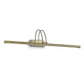 Ideal Lux - LED-tavelampa BOW LED/8W/230V 76 cm CRI 90 mässing